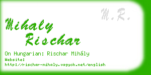 mihaly rischar business card